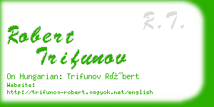 robert trifunov business card